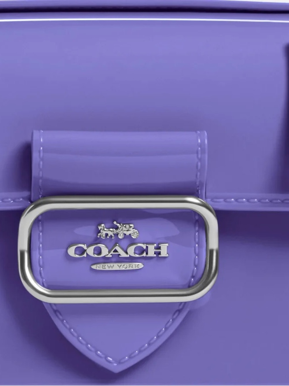 Coach Jelly Morgan Bag Bright Grape Purple CH748 Rare Statement Crossbody - Picture 5 of 9